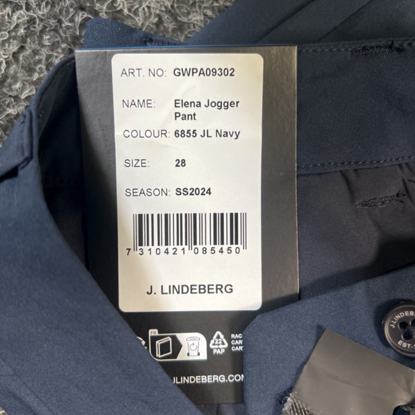 Byxa J.Lindeberg Elena Jogger Pant Navy