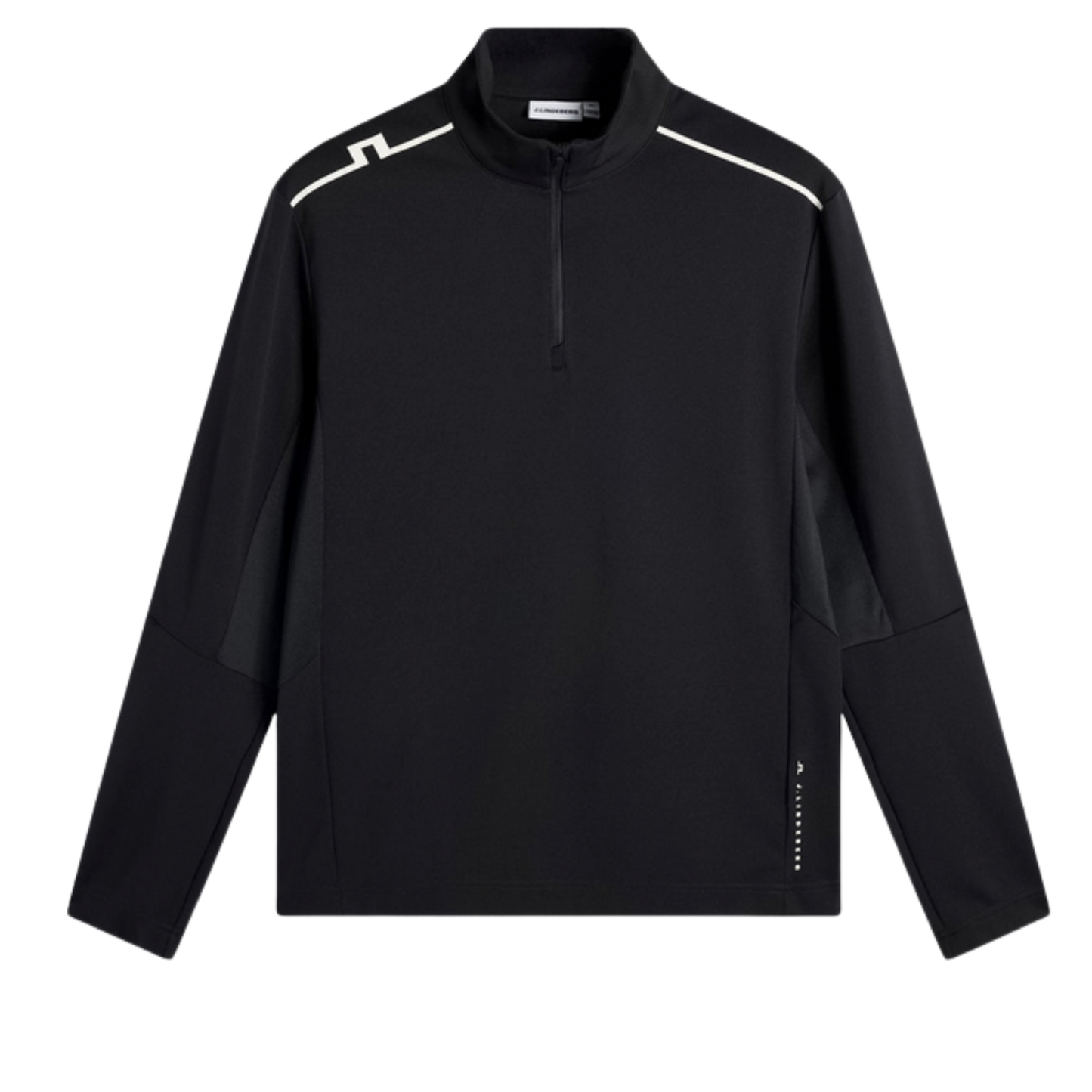 Tröja J.Lindeberg Leon Quarter Zip Mid Layer Svart