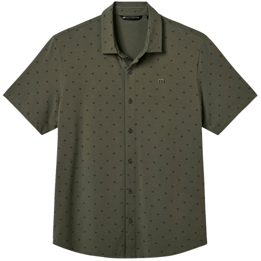 Skjorta Trawis Mathew COMFORTKNIT GEO Olive