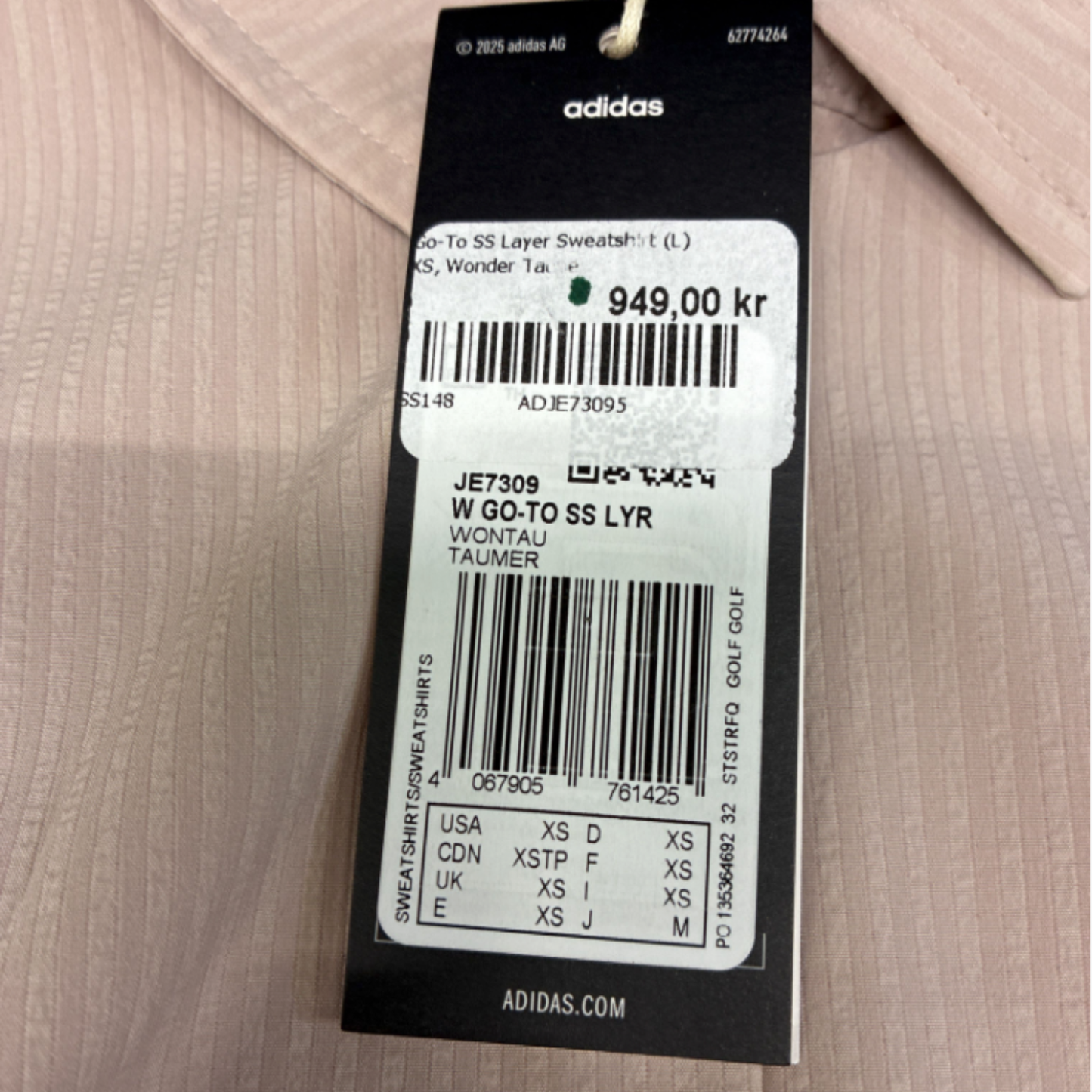 Adidas Golf Go-To Short Sleeve Layer Tröja