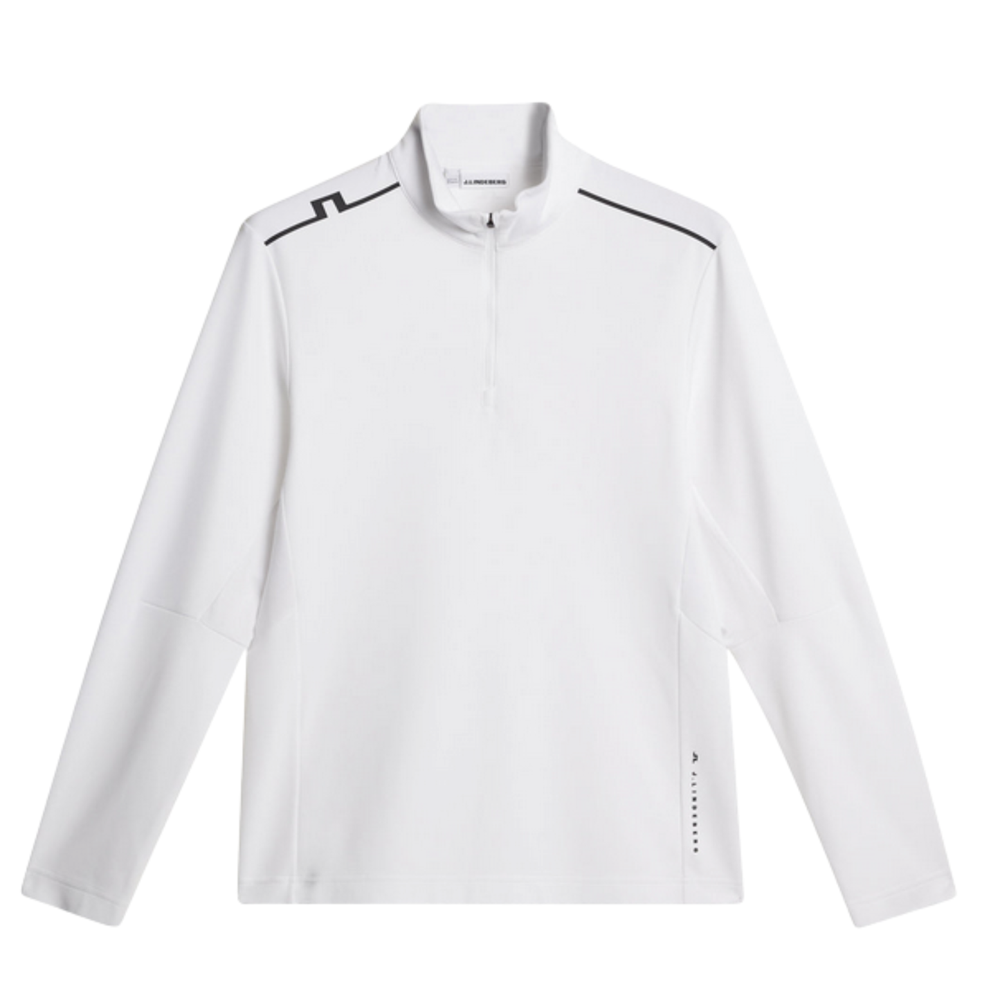Tröja J.Lindeberg Leon Quarter Zip Mid Layer Vit