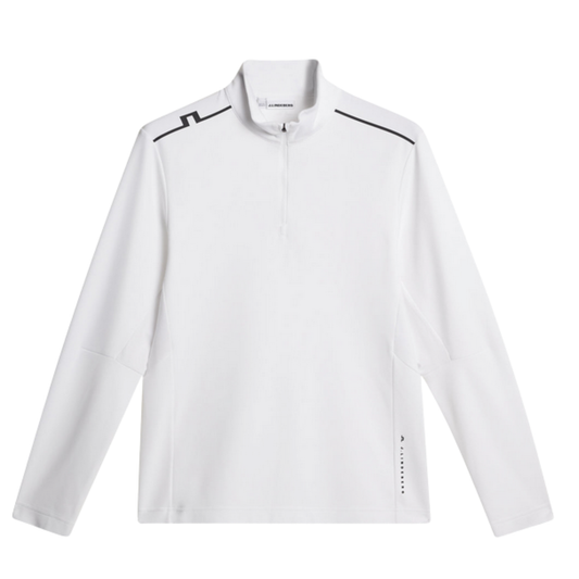 Tröja J.Lindeberg Leon Quarter Zip Mid Layer Vit